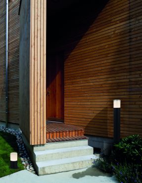 Nova Luce Noten - tuinpaal - Ø 9 x 80 cm - 10W LED incl. - IP65 - zandzwart