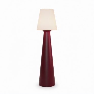 New Garden Lola 165 Pop - vloerlamp met oplaadbare lichtbron - Ø 45 x 165 cm - RGB + wit 10W LED incl. - dimbaar met afstandsbediening - IP54 - bordeauxrood