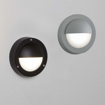 Searchlight Cardiff - buiten wandverlichting - 14 x 14 cm - 3W LED incl. - IP44 - zwart