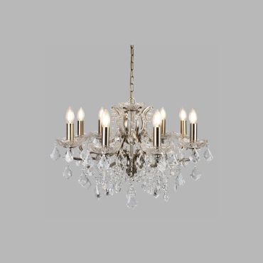 Searchlight Paris - luster - Ø 70 x 135 cm - antiek messing