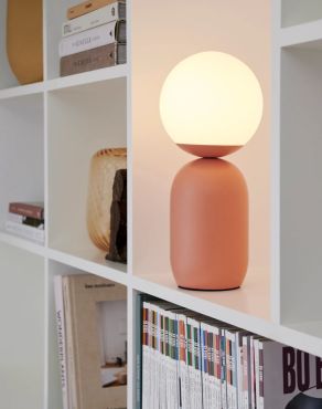 SHOWROOMMODEL - Nordlux Notti - tafellamp - Ø 15 x 34,5 cm - terracotta