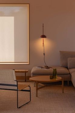 Faro Matilda - wandverlichting - 16,6 x 60 x 19,6 cm - granaatrood