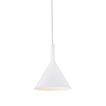 Faro Pam - hanglamp - Ø 16,5 x 21,5 cm - 11W LED incl. - mat wit