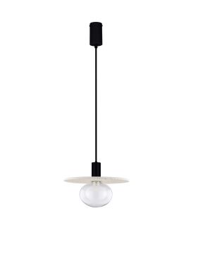 Nova Luce Vrahos - hanglamp - Ø 29,5 x 160 cm - beige terrazzo