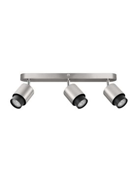 Nova Luce Ison - opbouwspot 3L - 58 x 17 x 14 cm - satijn nickel