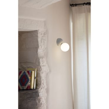 Faro Joy - wandverlichting - 10 x 13,2 x 15,6 cm - 3W LED incl. - mat wit