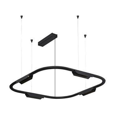 VK Lighting Core - hanglamp - 62,8 x 62,8 x 156,8 cm - 25W dimbare LED incl. - zwart