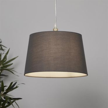 Searchlight Clyde Tapered Shade - lampenkap - Ø 30 x 19 cm - antraciet