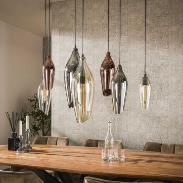 Vico Cocoon - hanglamp - 120 x 40 x 150 cm - zwart