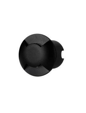 Nova Luce Eris - inbouw wandverlichting - Ø 6 x 5,4 cm - 1W LED incl. - IP67 - zandzwart