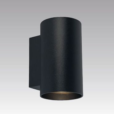 Zuma Line Sandy WL Round Next - wandverlichting - Ø 8 x 9,7 x 14 cm - zwart