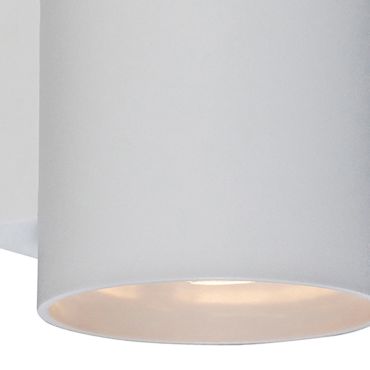Zuma Line Sandy WL Round Next - wandverlichting - Ø 8 x 9,7 x 14 cm - wit