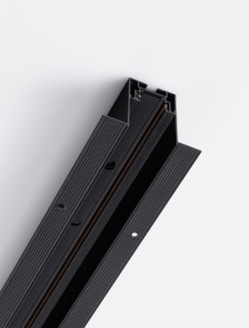 Nova Luce Buxton L - magnetisch verzonken profiel  - 200 x 8,1 x 6,1 cm - zwart