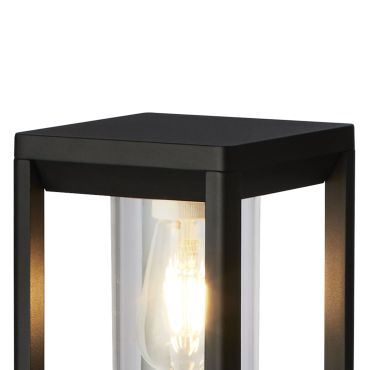 Searchlight Perth - tuinpaal - 15 x 15 x 45 cm - IP44 - zwart
