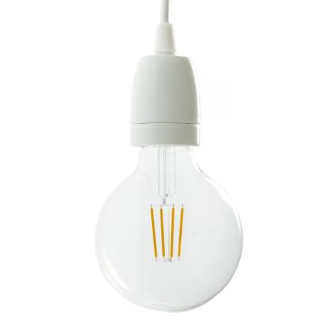 Creative Cables - Porselain E27 lampenhouder - Ø 4,5 x 6 cm - wit
