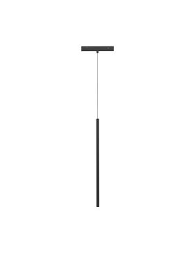 Nova Luce Ultra Slim - rail hanglamp - Ø 1,5 cm x 150 cm - 5W LED incl. - zwart