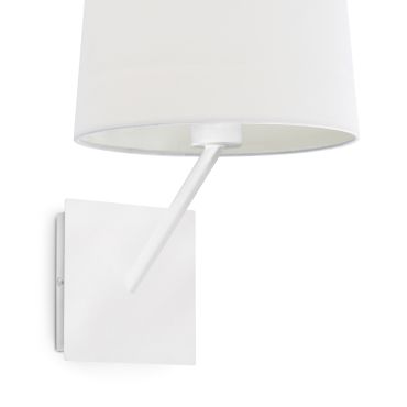 Faro Handy - wandverlichting met schakelaar - 24 x 27 x 32,5 cm - mat wit