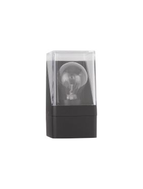 Nova Luce Selena - buiten wandverlichting - 8,5 x 16  x 9,8 cm - IP65 - donker antraciet