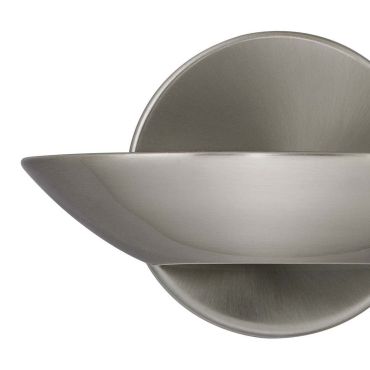 Searchlight Wall - wandverlichting - 17 x 11 cm - 8W LED incl. - satijn zilver