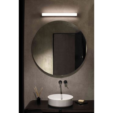 Faro Nilo - wandverlichting - 90 x 6 x 4 cm - 18W LED incl. - IP44 - mat zwart