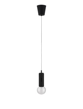 Nova Luce Chronos - hanglamp - Ø 13 x 300 cm - 11W dimbare LED incl. - zwart