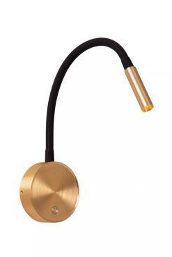 Lucide Asja - oplaadbare wandlamp - Ø 8,5 x 42,1 cm - 3W dimbare LED incl. - goud
