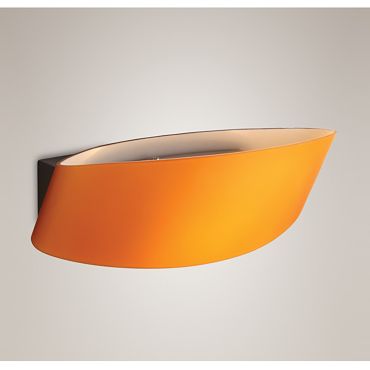 Maxlight Parete - wandverlichting - 25 x 15 x 12 cm - geel en chroom
