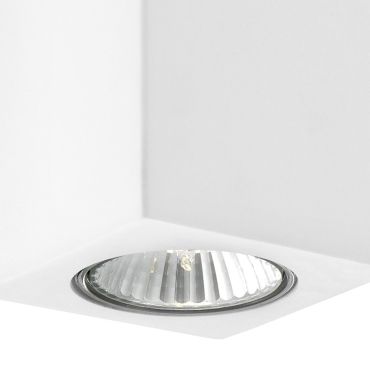 Nova Luce Nevio - plafondverlichting - 7 x 7 x 17 cm - wit gips