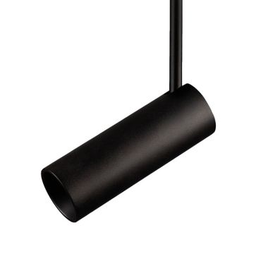 Nova Luce Brando - hanglamp - Ø 6 x 85 cm - zwart