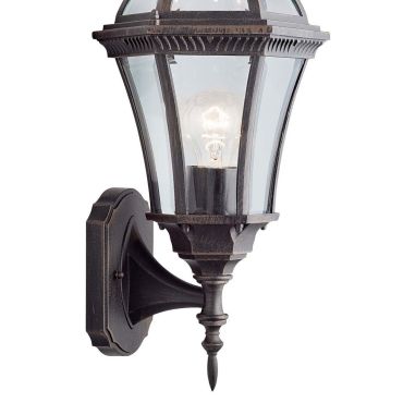 Searchlight Capri - buiten wandverlichting - 20 x 40,5 cm - IP44 - rustiek bruin