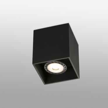 Faro Tecto - plafondverlichting - 8,2 x 8,2 x 9,5 cm - mat zwart