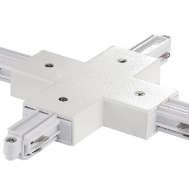 Nordlux Link - 1-fase railsysteem -  X-Connector - rail accessoires - 17,2 x 17,2 x 1,8 cm - wit