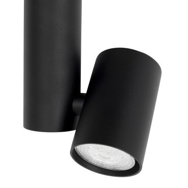 Nova Luce Bernardo - opbouwspot - Ø 6 x 29 cm - zwart