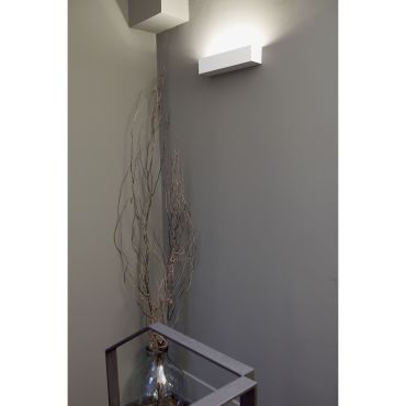 Faro Eaco - wandverlichting - 35,3 x 7,5 x 7,5 cm - mat wit