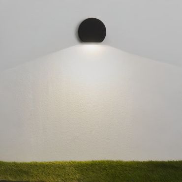 Nova Luce Sango - buiten wandverlichting - 10 x 8,5 x 3,5 cm - 4W LED incl. - IP54 - zandzwart