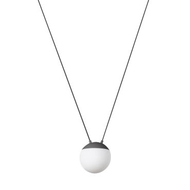 Faro Mine - hanglamp 1L - donkergrijs - kunststof