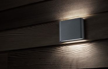 Nova Luce Soho - buiten wandverlichting - 18,5 x 3 x 10 cm - 2 x 5W LED incl. - IP54 - donkergrijs