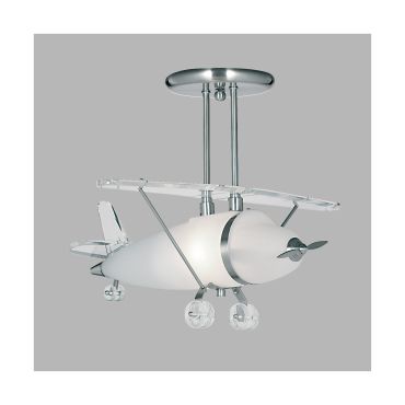Searchlight Novelty - hanglamp - 49 x 47 - 39 cm - zilver