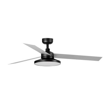 Faro Cruiser Tak 3 L - plafondventilator met licht - Ø 132 cm - mat zwart en aluminium - 4000K