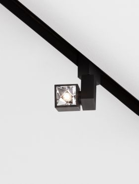 Nova Luce Buxton L - magnetisch railsysteem armatuur - 3,6 x 5,7 x 10,5 - 2,5W LED incl. - zwart