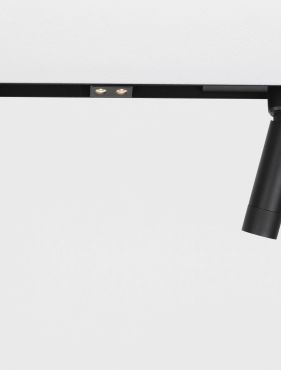 Nova Luce Planet 24V - mini rail spots - 3,6 x 2,2 x 3 cm - 2W LED incl. - zwart