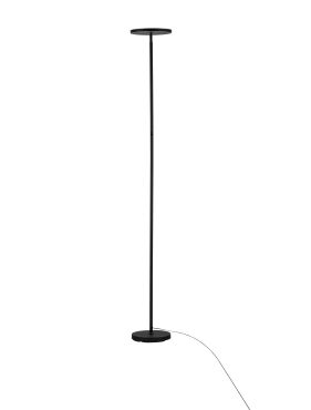 Nova Luce Sinkro - vloerlamp - 25 x 180,6 cm - 30W dimbare LED incl. - zandzwart