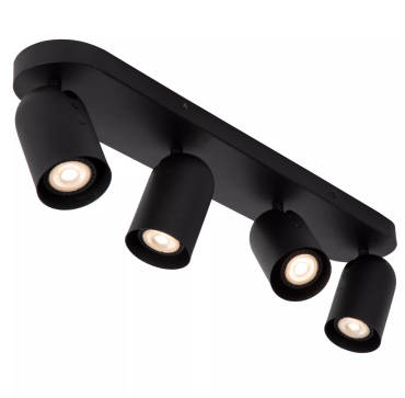 Lucide Punch - opbouwspot - 63 x 10 x 9,5 cm - zwart