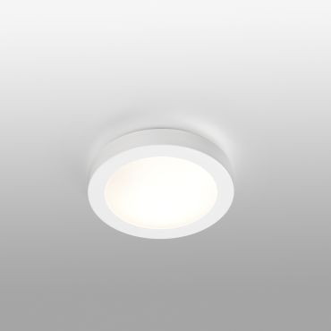 Faro Logos - plafondverlichting - Ø 27 x 9 cm - IP44 - mat wit