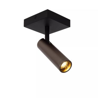 Lucide Grado - opbouwspot - 10 x 10 x 23 cm - grijs ijzer