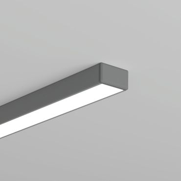 KLUS Micro-H - ledprofiel - 1,6 x 0,87 cm - geanodiseerd zilver