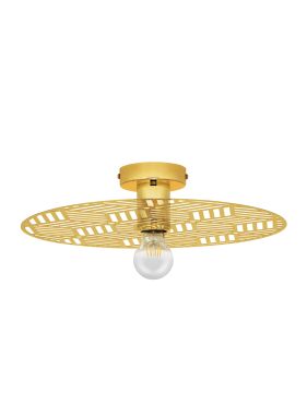 Nova Luce Eres - plafondlamp - Ø 40 x 12 cm - goud
