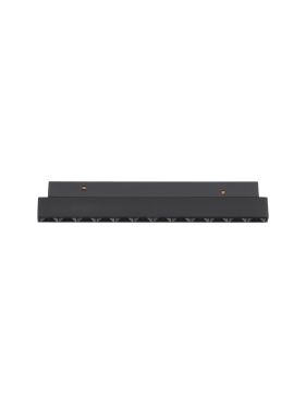 Nova Luce Ultra Slim - rail armatuur - 19,5 x 3,4 cm - 12W DALI dimbare LED incl. - warm witte lichtkleur - zwart