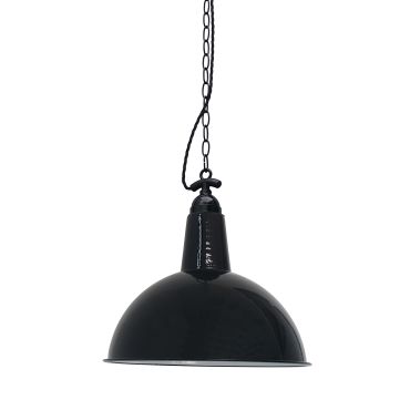 Faro Lou - hanglamp - Ø 52 x 51 cm - glanzend zwart