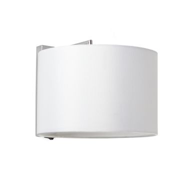 Faro Sahara - wandverlichting met schakelaar - 20 x 25 x 21 cm - wit en chroom